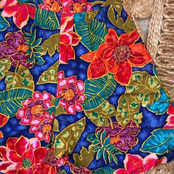 Vintage 80s Partners Mervyn High Rise Tropical Shorts - Picture 2 of 5